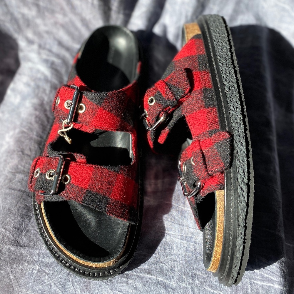 Isabel Marant Buffalo Check Slides - Never Worn N… - image 2